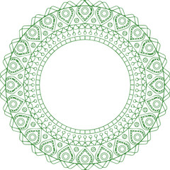 Beautiful flower art and mandala vector design