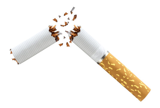 cigarette broken isolated on transparent background