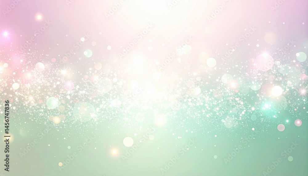 Poster elegant sparkling background with bokeh effect for creative projects soft pastel colors digital art 