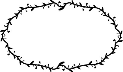 Rectangle Vintage Frame laurel wreath silhouette black horizontal vintage frames flower floral leaf border Botanical laurel ornate art leaf Elements design border retro badge decoration element isolat
