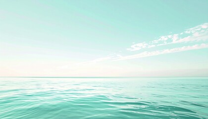 Obraz premium Calm ocean waves tranquility seaside nature photography serene environment panoramic view water reflection concept
