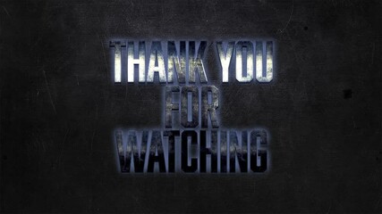 Thank You for Watching: A Grateful Closing Message for Viewers