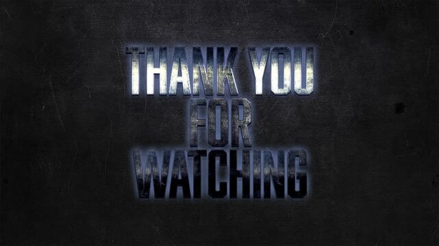 Thank You for Watching: A Grateful Closing Message for Viewers