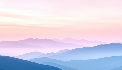 Fototapeta premium Serene sunrise over rolling hills nature landscape photography tranquil environment aerial view peaceful concept