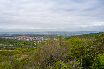 natural landscape on a sunny spring day in the vicinity of Anapa