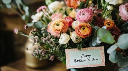 Vibrant bouquet of mixed flowers, a Mother's Day gift