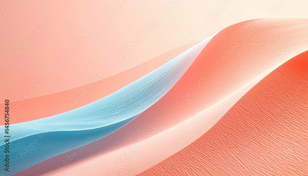 Aufkleber flowing waves of colorful textures abstract art digital design serene environment close-up view visu