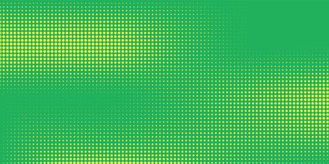 Dots halftone yellow green color pattern gradient texture background.