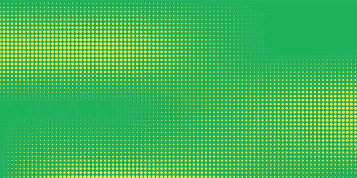 Dots halftone yellow green color pattern gradient texture background.