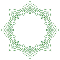 Beautiful flower art and mandala vector design