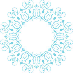 Beautiful flower art and mandala vector design