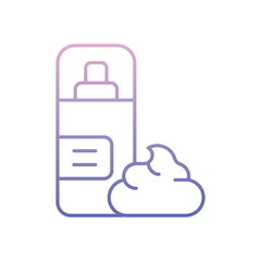 Fototapeta premium Shaving Foam Icon vector stock illustration