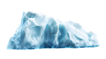 Fototapeta premium Stunning Iceberg Against a Transparent Background