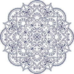 Beautiful flower art and mandala vector design