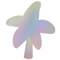 Summer Beach Gradient Clipart - Palm Tree