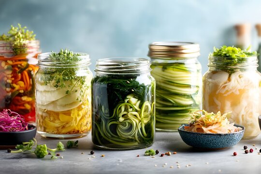 fermentation, fermenting vegetables in jars, food trends