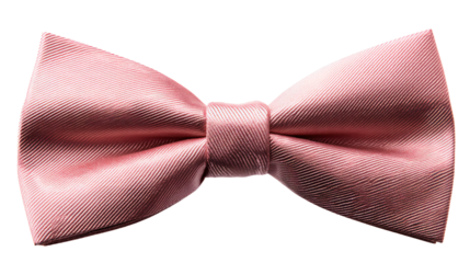 a pink bow tie on a white background