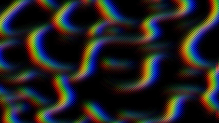 Rainbow Blur Distortion Abstract Art
