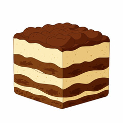 A delicious layered cake with creamy frosting and a rich chocolate ganache