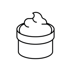 Cream Icon vector stock illustration