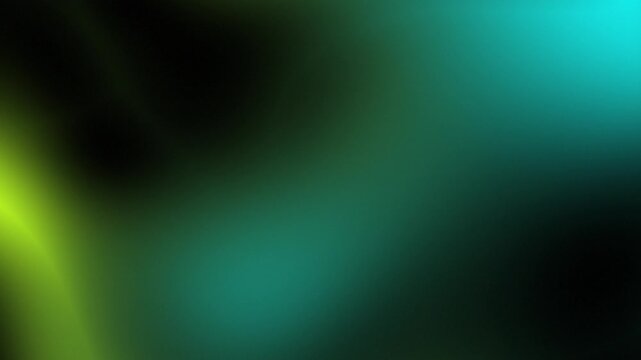 Abstract animated colorful black neon green gradient motion background video loop 4K