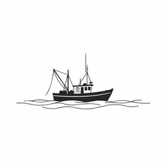 Dark construction structure outlines contrast on a white backdrop