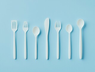 Minimalist White Cutlery