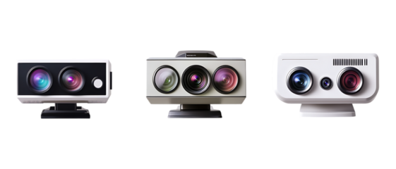 Collection Pack of Miniature Device Images Screens Controllers Gadgets set against transparent background