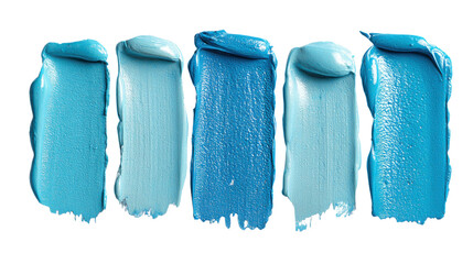blue paint brush isolated