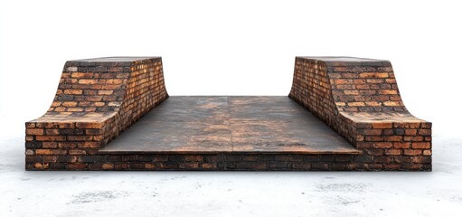 Rustic Brick Structure: Architectural Design Element