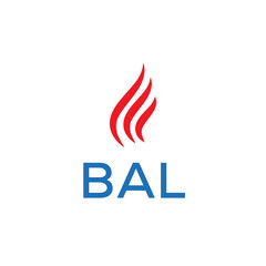 BAL  logo design. Creative company name, headlines typography identity, trendy logotype. Vector illustration.