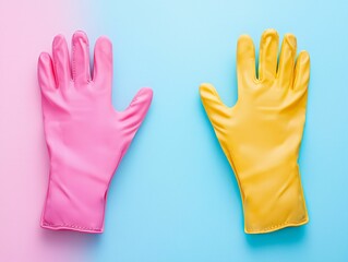 Obraz premium Pink & Yellow Gloves