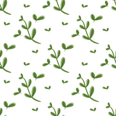 seamless leaves pattern