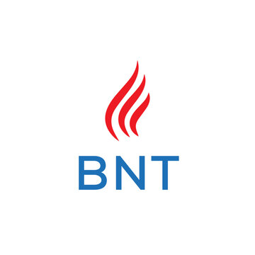 BNT logo design. Creative company name, headlines typography identity, trendy logotype. Vector illustration.