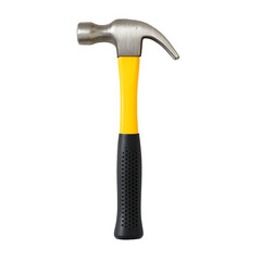 Claw Hammer, Transparent Background, Yellow Handle Tool