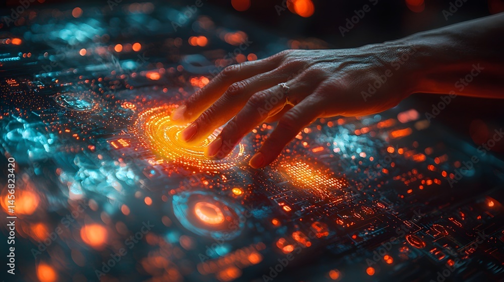 Poster digital technology fueling interactive data visualization