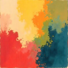 Hand Drawn Abstract Acrylic Background with Artistic Texture and Brushstroke Detail.
