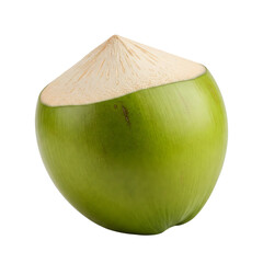 Coconut chunks and slices on transparent background, perfect for food packaging, tropical menu items, smoothie ingredients, and diet-focused content