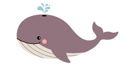 Cartoon Whale Illustration