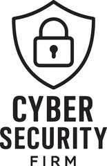 Obraz premium Cybersecurity firm logo