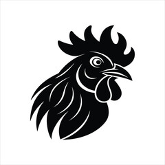 Chicken Rooster Head Graphic Icon Design