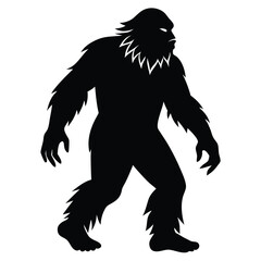 Mysterious Bigfoot Silhouette Cryptid Creature of Legend