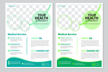  Creative and Modern Medical flyer layout.
