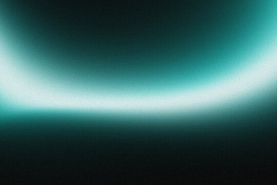 Abstract teal gradient background with bright light.