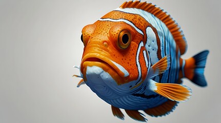 fish isolated on white 