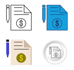 Modern and professional TAX icons designed in four different styles, flat, outline, glyph and minimal button. Perfect for personal finance projects, banking apps, etc.