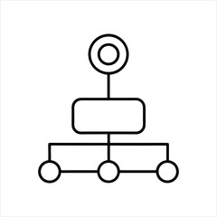 Secure Remote Access Connection Line Icon Design
