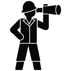 Silhouette of a Person Kite Surfing, Windsurfing, or Kitesurfing