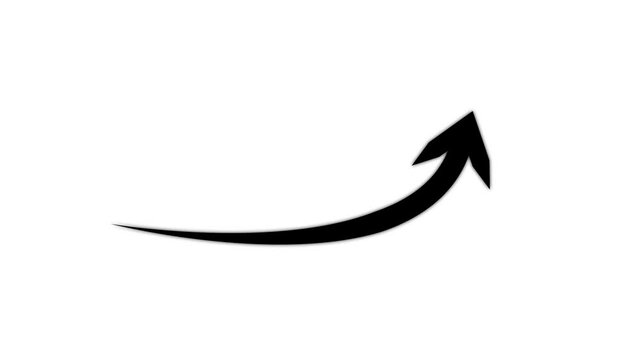 Path Curved Arrowhead Collection animation . Doddle