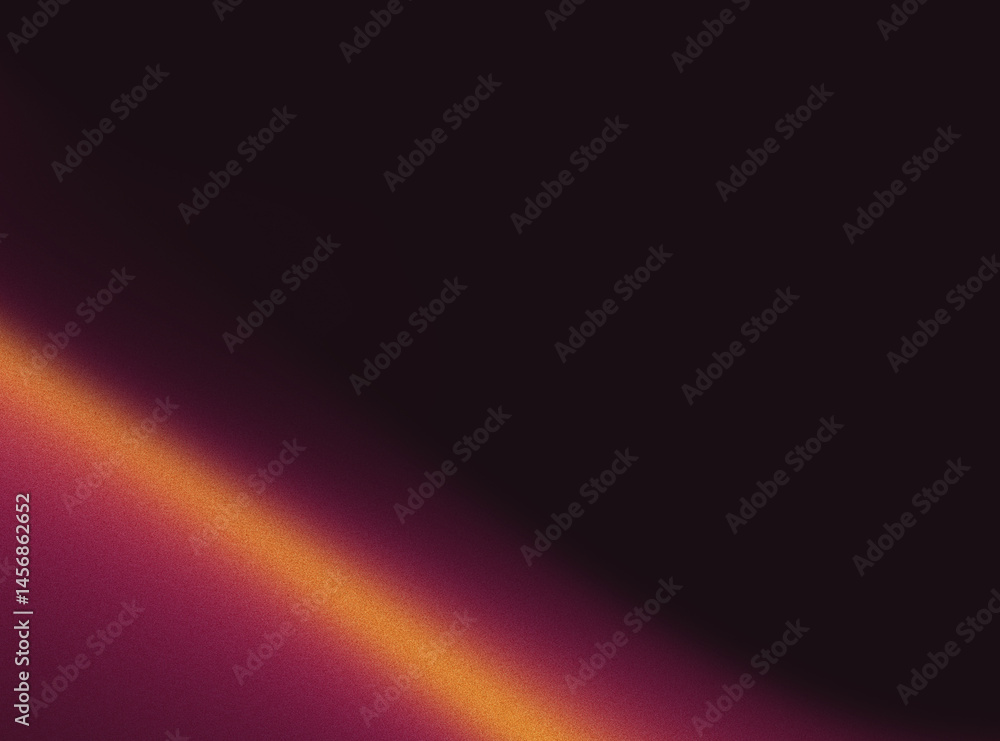Poster abstract dark background with orange and pink gradient.